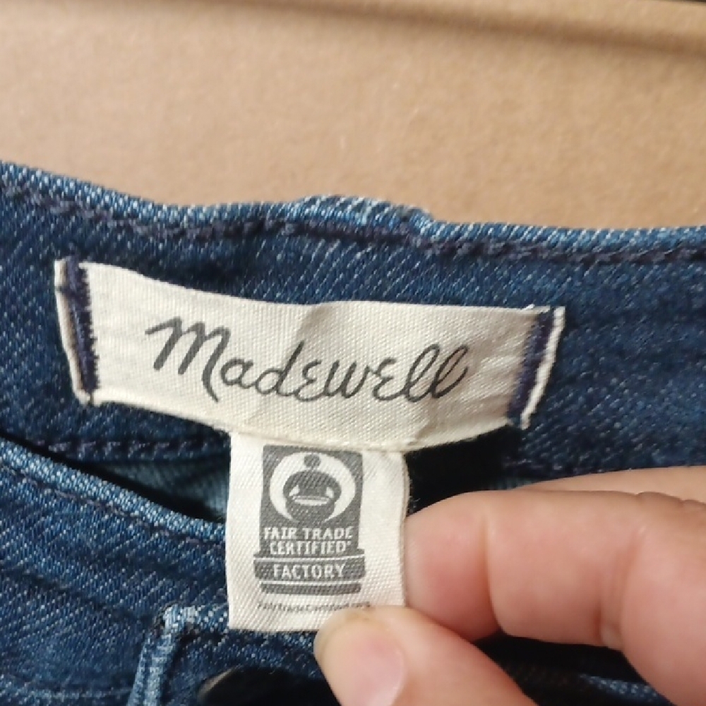 Madewell High Rise Dark Blue Jeans - Picture 4 of 10